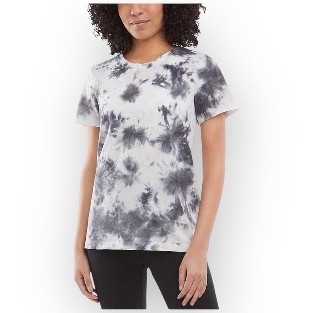 Danskin Women's Tie Dye Tee Shirt Black Combo Small NWT - Picture 2 of 4